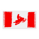 Ditch Bangers® 2.5"X 2" Sled Flag Sticker (Cell Phone Size)
