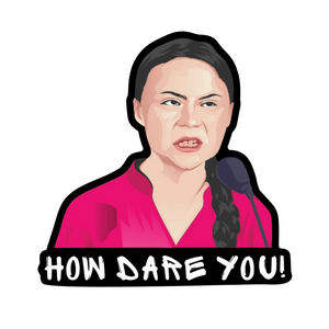 3X3 How Dare You! Tailgate Sticker