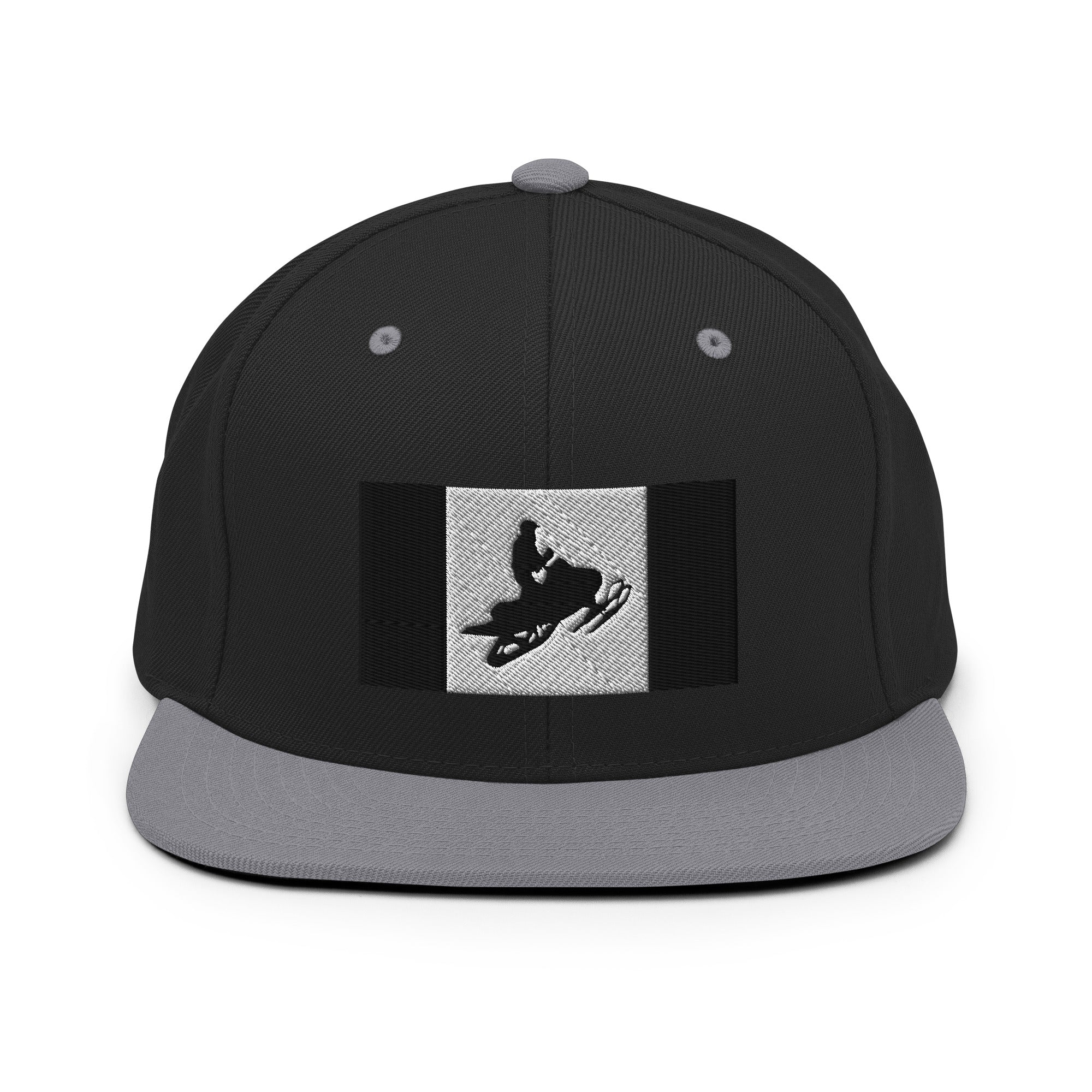 Black Sled Flag Snapback Hat