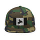 Black Sled Flag Snapback Hat