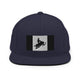 Black Sled Flag Snapback Hat